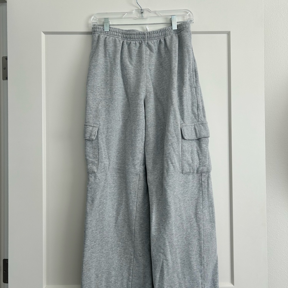Brandy Melville Gray Wide Leg Pants
